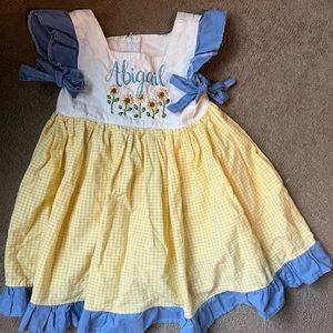 Boutique sunflower dress size 5 “Abigail”